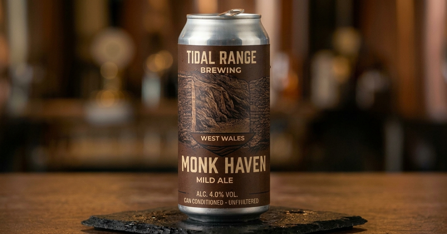 Monk Haven Mild Ale can